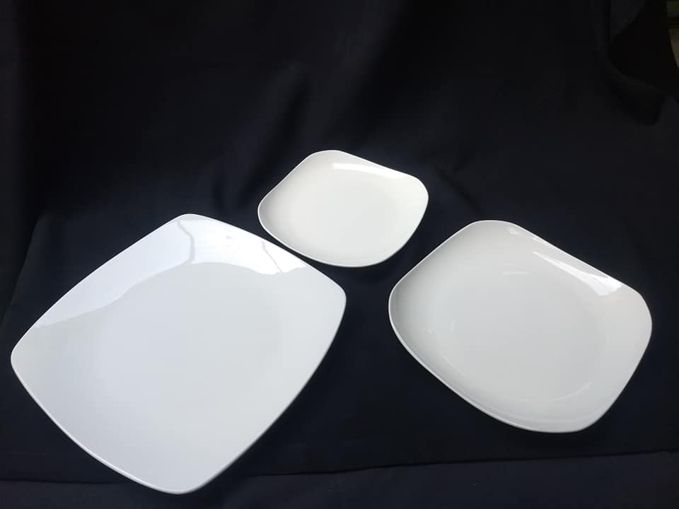 platos cuadrados